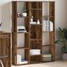 Room Divider & Book Cabinet - Old Wood - 100x24x140 cm