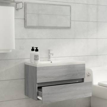 2 Piece Grey Sonoma Bathroom Furniture Set | Hipomarket