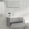 2 Piece Grey Sonoma Bathroom Furniture Set | Hipomarket