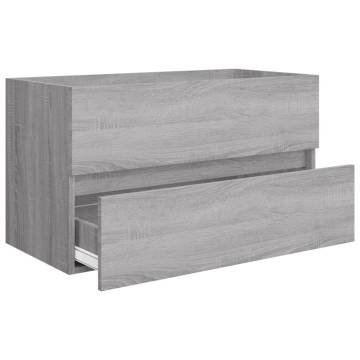 2 Piece Grey Sonoma Bathroom Furniture Set | Hipomarket