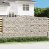 Arched Gabion Baskets 2 pcs 400x30x200/220 cm Galvanised Iron Size 400 x 30 x 200/220 cm Quantity in Package 2 