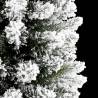 Artificial Slim Christmas Tree 240 cm with Flocked Snow