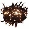 240 cm Flocked Snow Artificial Christmas Tree with 300 LEDs