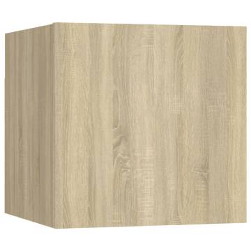 Sonoma Oak Wall-Mounted TV Cabinet - Stylish & Functional