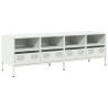 Stylish White TV Cabinet | 135x39x43.5 cm Cold-rolled Steel