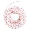 Durable 10m Pull Starter Cord - White & Red Ø5mm Nylon