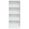 High Gloss White Bookcase - Modern Storage Solution