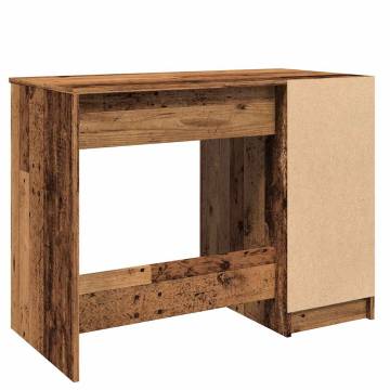 Old Wood Desk - 100x50 cm Engineered Wood | HipoMarket UK