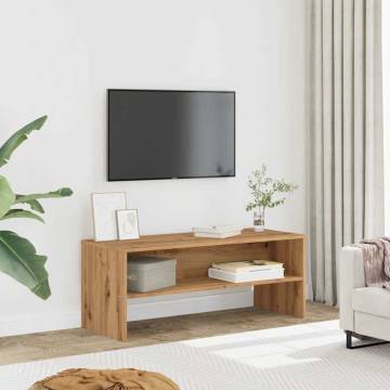 Artisan Oak TV Cabinet - 100x40x40 cm | Durable & Stylish