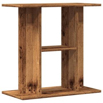 Aquarium Stand Old Wood 60x30x60 cm - Durable and Stylish