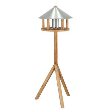 Esschert Design Bird Table with Silo & Zinc Roof | HipoMarket