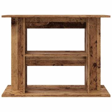 Aquarium Stand Old Wood - Stylish & Durable | Hipomarket UK