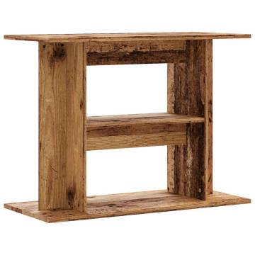 Aquarium Stand Old Wood - Stylish & Durable | Hipomarket UK