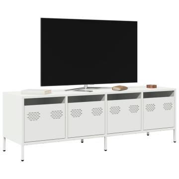 Industrial White TV Cabinet - 135x39x43.5 cm | Hipomarket