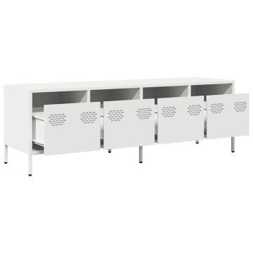 Industrial White TV Cabinet - 135x39x43.5 cm | Hipomarket