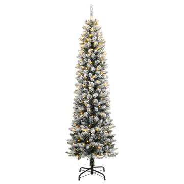 Artificial Christmas Tree 150 LEDs & Flocked Snow 150 cm