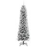 Artificial Slim Christmas Tree 150cm with Flocked Snow