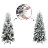 Artificial Slim Christmas Tree 150cm with Flocked Snow