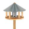 Esschert Design Bird Table with Silo & Zinc Roof | HipoMarket