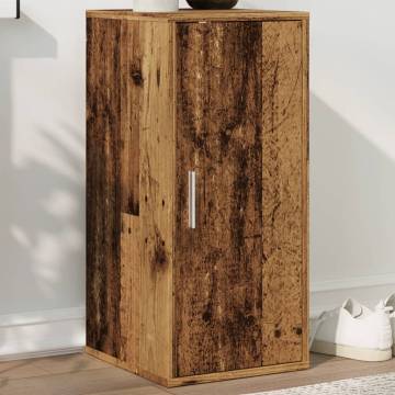 Shoe Cabinet Old Wood 32x35x70 cm - Durable Engineered Wood