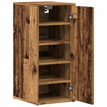 Shoe Cabinet Old Wood 32x35x70 cm - Durable Engineered Wood