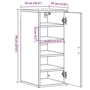 Shoe Cabinet Artisan Oak - Durable & Stylish Storage Solution