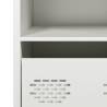 Stylish White Sideboard 68x39 cm - Cold-Rolled Steel Storage