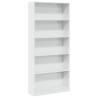 High Gloss White Bookcase - Modern Storage Solution