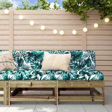 Garden Middle Sofas - 2 pcs Impregnated Wood Pine | HipoMarket