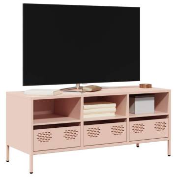 Sturdy Pink TV Cabinet - Cold-rolled Steel | HipoMarket