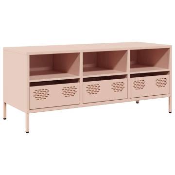 Sturdy Pink TV Cabinet - Cold-rolled Steel | HipoMarket