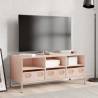 Sturdy Pink TV Cabinet - Cold-rolled Steel | HipoMarket