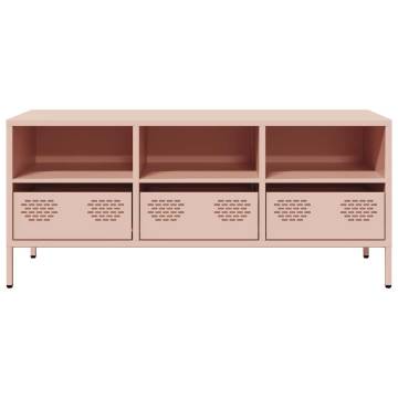 Sturdy Pink TV Cabinet - Cold-rolled Steel | HipoMarket