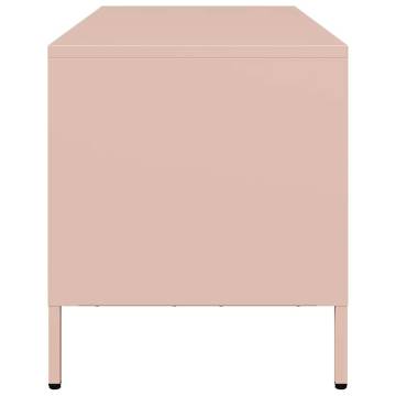 Sturdy Pink TV Cabinet - Cold-rolled Steel | HipoMarket