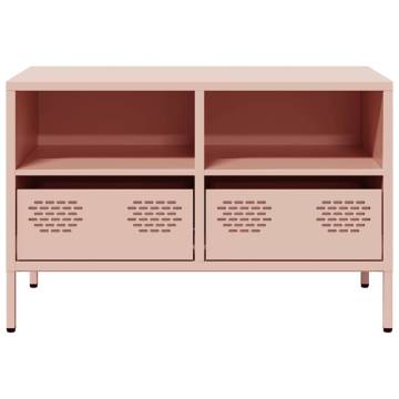 TV Cabinet Pink - 68x39x43.5 cm Cold-Rolled Steel | Hipo Market