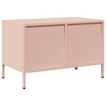 TV Cabinet Pink - 68x39x43.5 cm Cold-Rolled Steel | Hipo Market