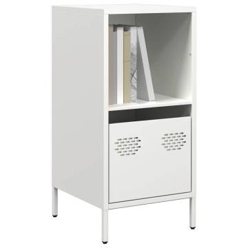 Stylish White Sideboard - Cold-Rolled Steel, 35x39x73.5 cm