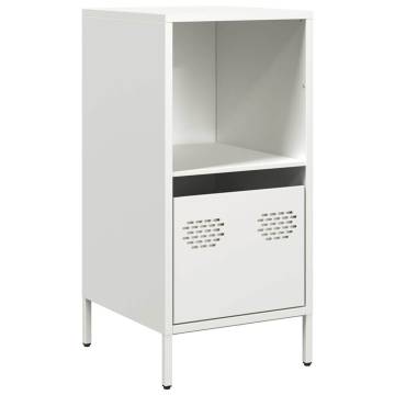 Stylish White Sideboard - Cold-Rolled Steel, 35x39x73.5 cm