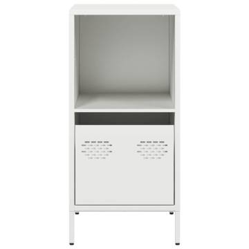 Stylish White Sideboard - Cold-Rolled Steel, 35x39x73.5 cm