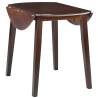 Drop-leaf Dining Table Round MDF Brown | Stylish & Space-Saving