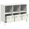 Stylish White Sideboard - 101.5x39x73.5 cm Cold-Rolled Steel