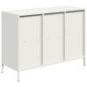 Stylish White Sideboard - 101.5x39x73.5 cm Cold-Rolled Steel