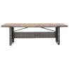 Stylish Garden Table 240x90 cm - Poly Rattan & Acacia Wood