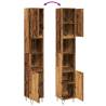 Bathroom Cabinet Old Wood 30x30x190 cm | Stylish Storage Solution