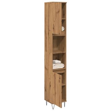 Bathroom Cabinet Artisan Oak - 30x30x190 cm | Hipomarket