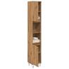  Bathroom Cabinet Artisan Oak 30x30x190 cm Engineered Wood Colour artisan oak Number of 1 