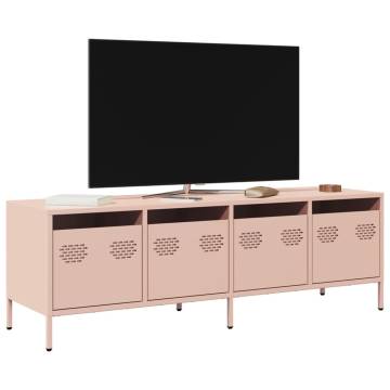 Stylish Pink TV Cabinet - Cold-Rolled Steel | HipoMarket UK