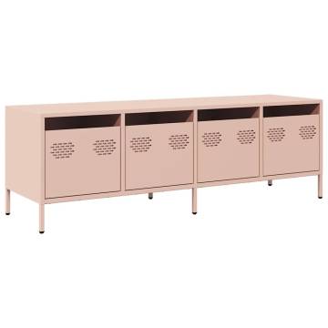 Stylish Pink TV Cabinet - Cold-Rolled Steel | HipoMarket UK