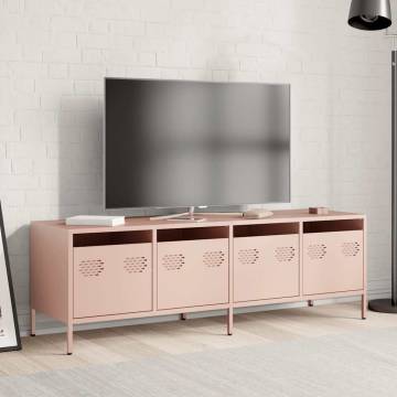 Stylish Pink TV Cabinet - Cold-Rolled Steel | HipoMarket UK