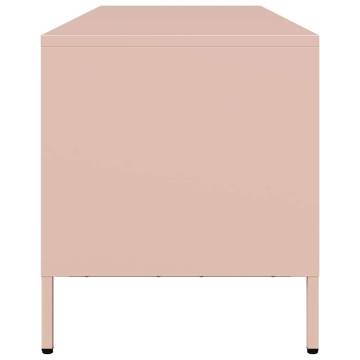 Stylish Pink TV Cabinet - Cold-Rolled Steel | HipoMarket UK